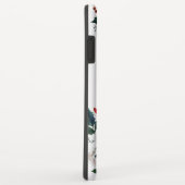 Bourgogne Waterverf Peony Roos Floral Naam Case-Mate iPhone Case (Achterkant/rechts)