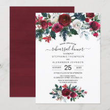 Bourgogne Waterverf Winter Flowers Weddenschap