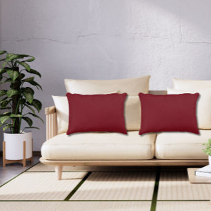 Bourgogne Wijn Plain Solid Color Jewel Tone Accent Kussen