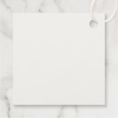 Bourgogne Winter Elegance Bruiloft Bedankjes Labels (Achterkant)