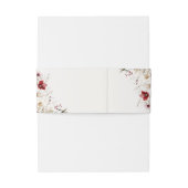 Bourgogne Winter Elegance Bruiloft Uitnodigingen Wikkel (Achterkant Voorbeeld)