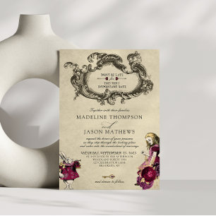 Bourgognige Alice in Wonderland Weddenschap Kaart