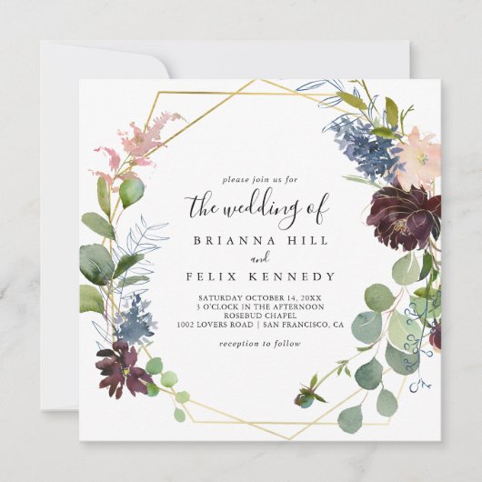 Bourgognige Geometrische bruidsschat Kaart (Voorkant)