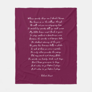 Bourgondië Aangepaste Gedicht Song Tekst Quote Fleece Deken