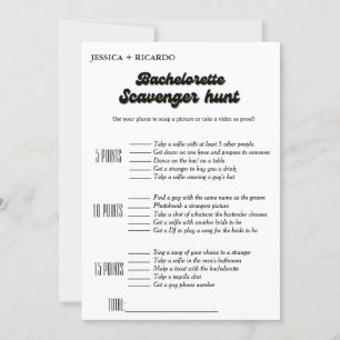 Bourgondië Bachelorette scavenger jacht spel Kaart