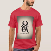 "Bourgondië Bliss: Paar Maroon T-shirts" T-shirt (Voorkant)