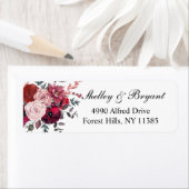 Bourgondië Bloom Blush Bloemen Bruiloft Etiket (Insitu)