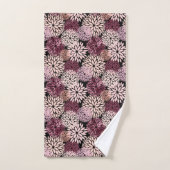 Bourgondië Blush roze bloemen Bad Handdoek (Handdoek)