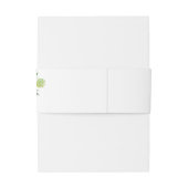 Bourgondië & Blush Roze Blush Bloemen 4D Uitnodigingen Wikkel (Achterkant Voorbeeld)