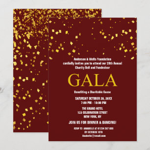 Bourgondië Charity Ball Corporate Fundraising Part Kaart