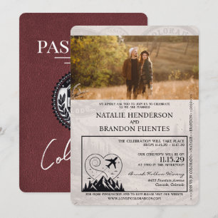Bourgondië Colorado Paspoort bruiloft Kaart