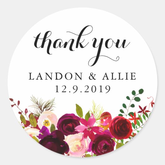 Bourgondië dank u | STICKER (Voorkant)