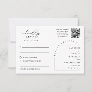 Bourgondië Diepe Romantiek RSVP Huwelijksinsteekka Kaartje