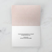 Bourgondië en Blush Bedankkaart (Binnen)