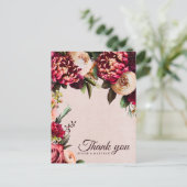 Bourgondië en Blush Briefkaart (Staand voorkant)