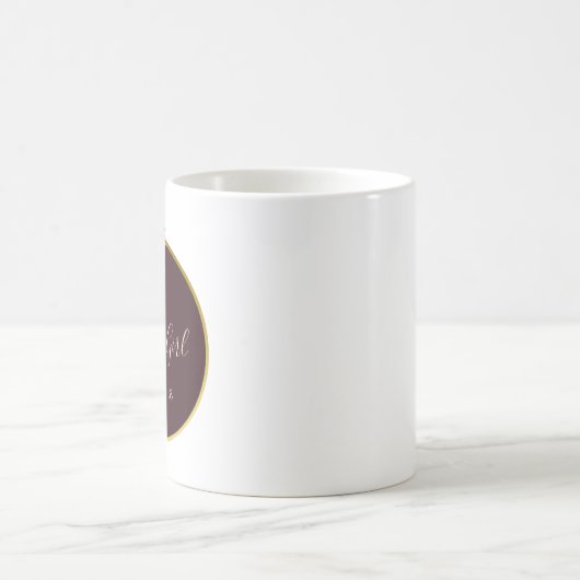 Bourgondië en Blush, Waterverf, Bloemenmeisje Koffiemok (Center)