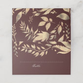 Bourgondië en gouden herfstbruiloft (Buitenkant ongevouwen)