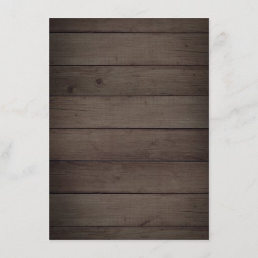 Bourgondië en Navy Blush Bloemen Rustiek Hout Huwe Informatiekaartje (Achterkant)