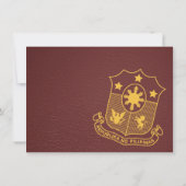 Bourgondië Filipijnen trouwfoto dank u Bedankkaart (Achterkant)