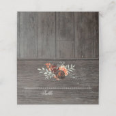 Bourgondië Floral String Lights Rustiek hout (Buitenkant ongevouwen)