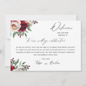 Bourgondië Floral Wedding Tijdlijn Programma & Wel (Achterkant)