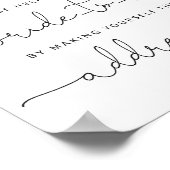 Bourgondië helpt de drukke bruid een envelop te ad poster (Hoek)