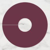 Bourgondië kalligrafie wijnglaslabel (Achterkant)