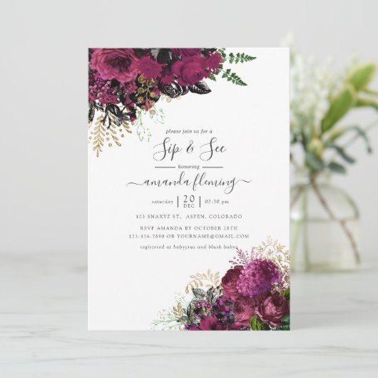 Bourgondië - Marsala en Gold Sip and See Kaart (Staand voorkant)