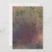 Bourgondië Marsala Herfst Mason Jar Lights bruilof Kaart (Achterkant)