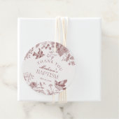 Bourgondië Toile de Jouy  bloemendoop Bedankjes Labels (In situ)