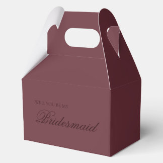 Bourgondie Zal Jij Mijn Bruidsmeisje Zijn Aanzoek Bedankdoosjes