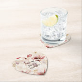 Bourgondiër Creme Lavendel Bloemrijke Bruiloft Fee Kartonnen Onderzetters (Insitu)