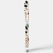 Bourgondiër Crèmekleurig Zwart Bloemmotief Case-Mate iPhone Case (Achterkant / Links)