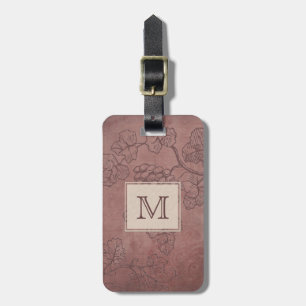 Bourgondiër Wijnstok Monogram Bagagelabel