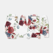 Bourgondisch Bloem Bruiloft Feest Persoonlijk Bedankdoosjes (Uitgevouwen)