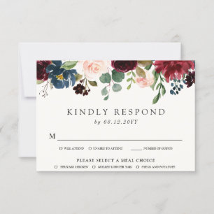Bourgondisch boeket RSVP Kaartje
