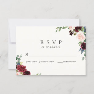 Bourgondisch boeket RSVP Kaartje
