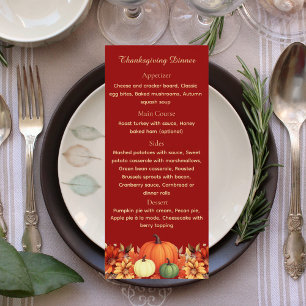 Bourgondisch Dankbaar Bericht Thanksgiving Diner M Menu