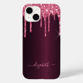 Bourgondisch dripscript Case-Mate iPhone case (Achterkant)