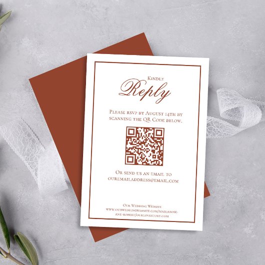 Bourgondisch kalligrafie script RSVP Elegant