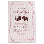 Bourgondisch lingerie douche bruidsfeest cadeautje medium cadeauzakje (Achterkant)