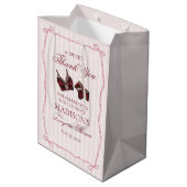 Bourgondisch lingerie douche bruidsfeest cadeautje medium cadeauzakje (Achterkant Gekanteld)