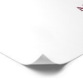 Bourgondisch minimalistisch script bruiloft welkom poster (Hoek)