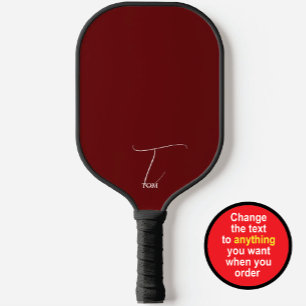 Bourgondisch Monogram Pickleball Paddle
