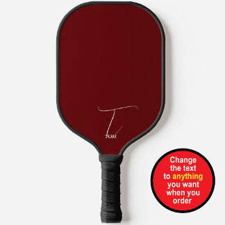 Bourgondisch Monogram Pickleball Paddle
