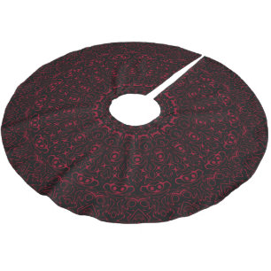 Bourgondisch Rode Mandala met Sierlijke Symmetrie Kerstboom Rok