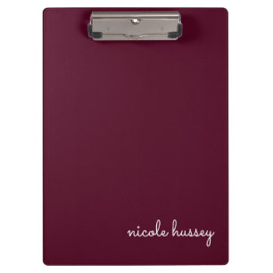 Bourgondisch schrift   Stijlvol monogram Modern Klembord