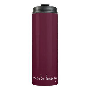 Bourgondisch schrift   Stijlvol monogram Modern Thermosbeker