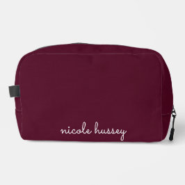 Bourgondisch schrift | Stijlvol monogram Modern Toilettasje