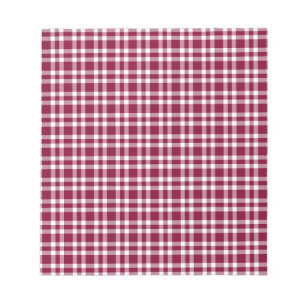 Bourgondisch wit geruit patroon notitieblok